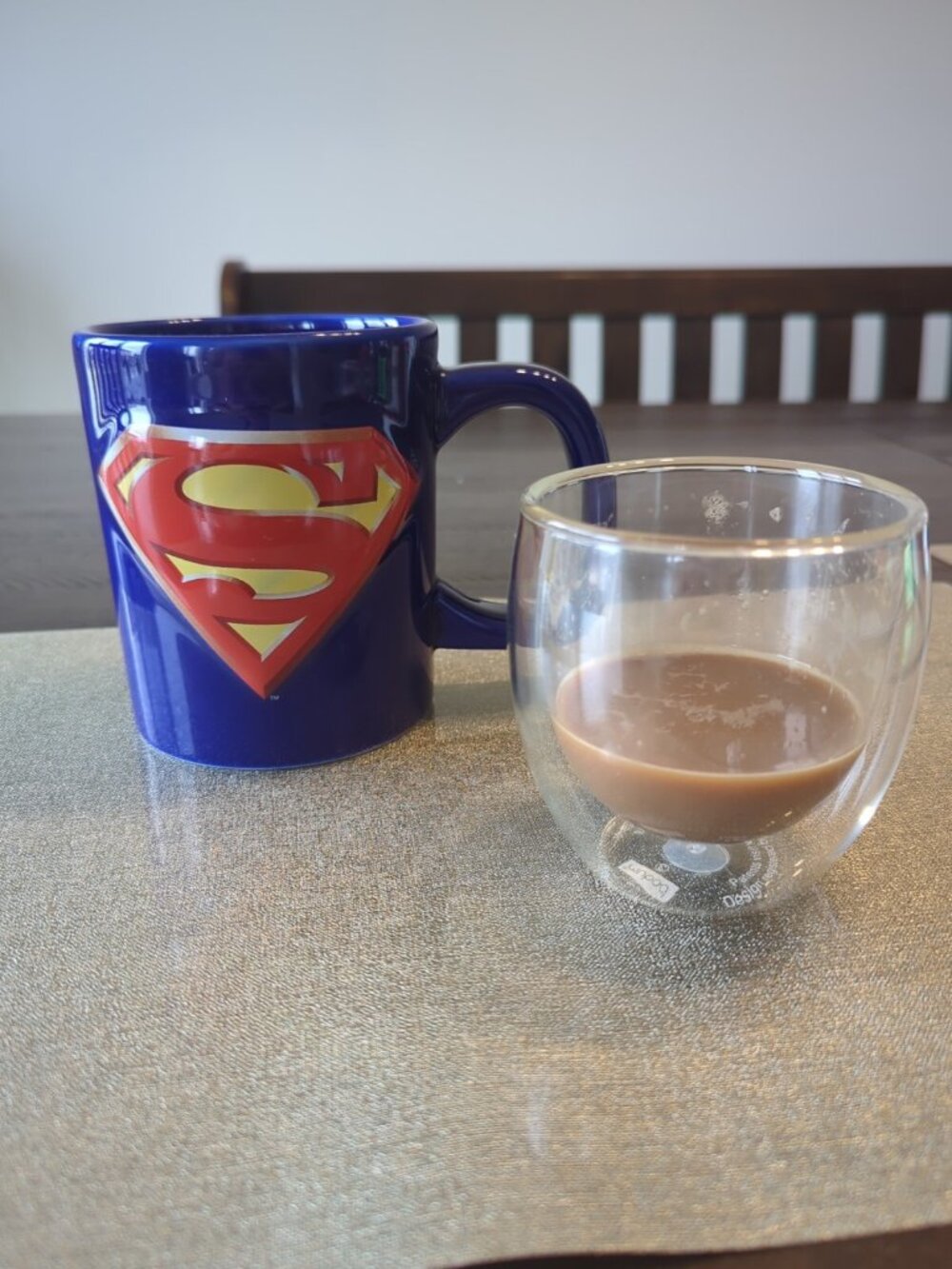SUPERMAN SHIELD LOGO Ceramic Mug/ Coffee Cup / VINTAGE , Dc Comics